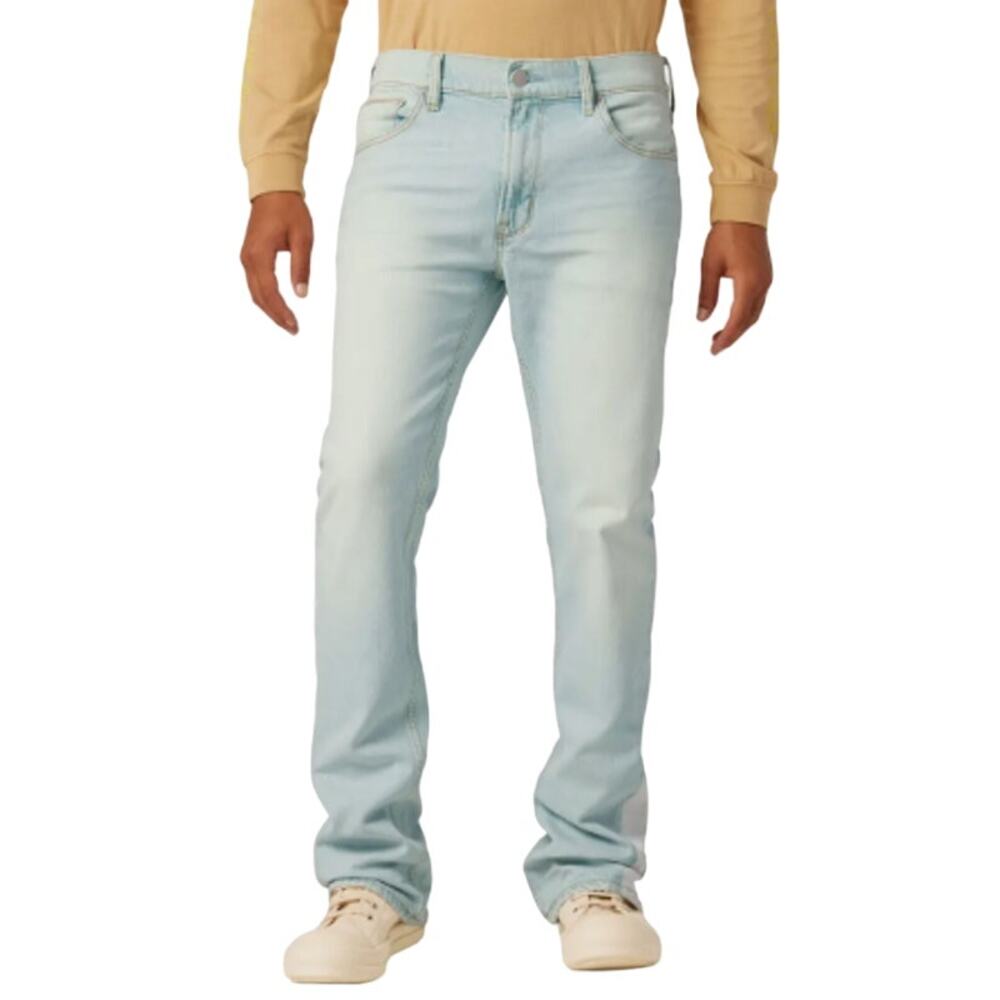 Hudson Mens Jeans Size 31 Walker Kick Flare Bootcut Jeans Light Wash 34" Inseam